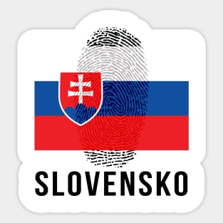 Slovakia Flag DNA Sticker